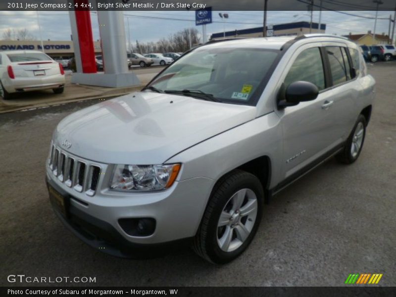 Bright Silver Metallic / Dark Slate Gray 2011 Jeep Compass 2.4 4x4