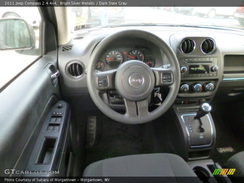 Bright Silver Metallic / Dark Slate Gray 2011 Jeep Compass 2.4 4x4