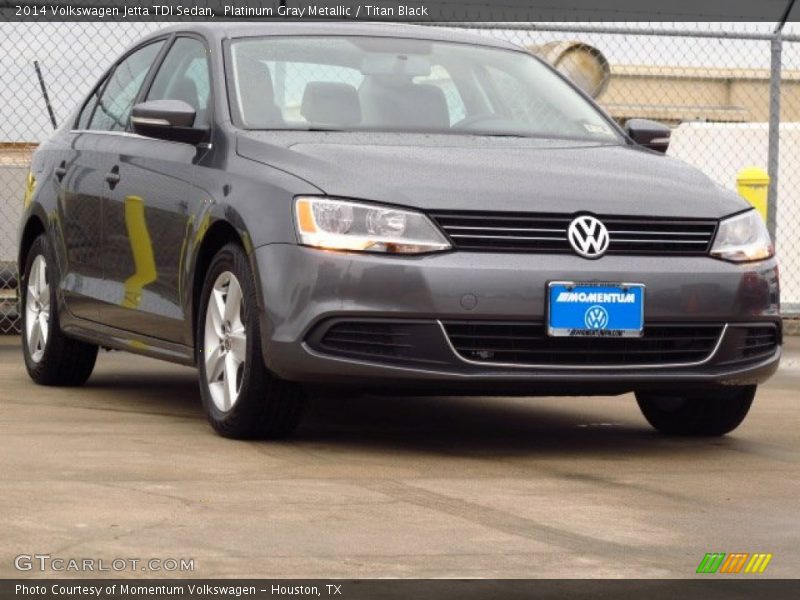 Platinum Gray Metallic / Titan Black 2014 Volkswagen Jetta TDI Sedan