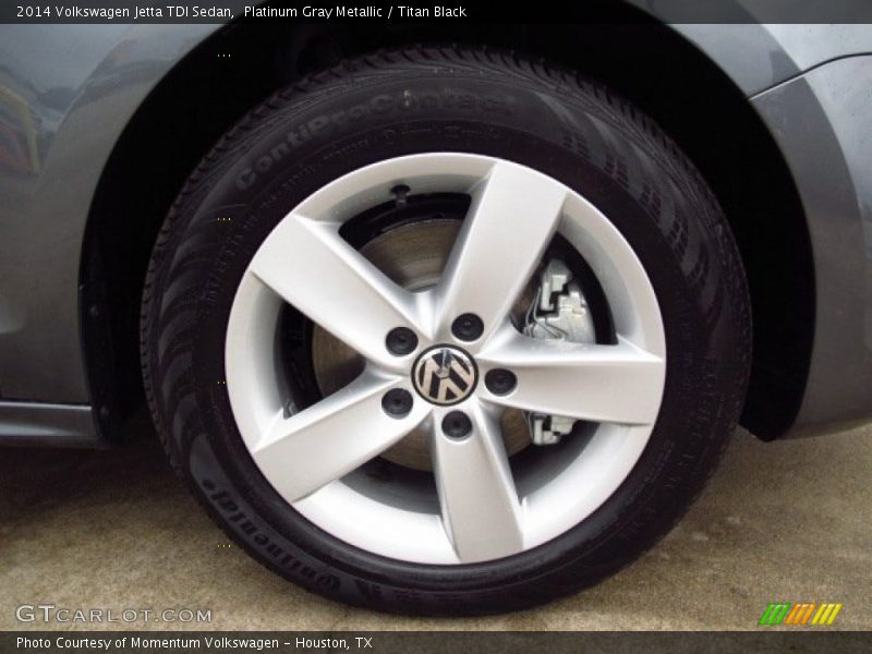 Platinum Gray Metallic / Titan Black 2014 Volkswagen Jetta TDI Sedan