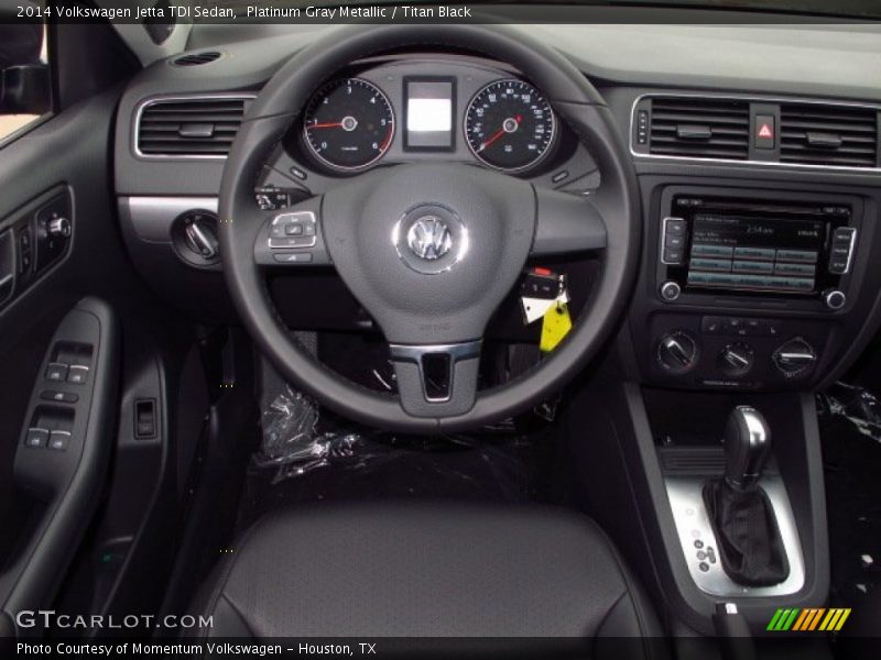 Platinum Gray Metallic / Titan Black 2014 Volkswagen Jetta TDI Sedan
