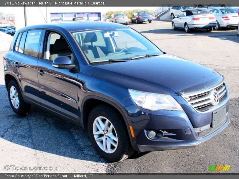 Night Blue Metallic / Charcoal 2011 Volkswagen Tiguan S