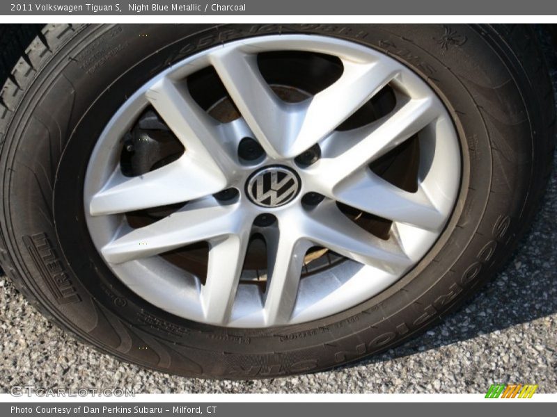 Night Blue Metallic / Charcoal 2011 Volkswagen Tiguan S