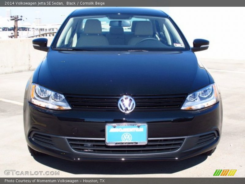 Black / Cornsilk Beige 2014 Volkswagen Jetta SE Sedan