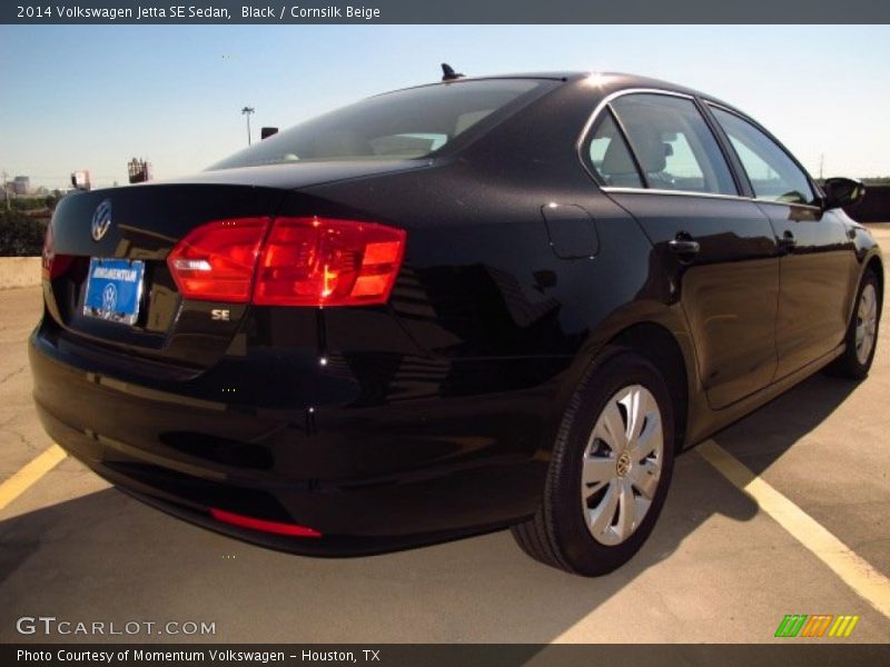 Black / Cornsilk Beige 2014 Volkswagen Jetta SE Sedan