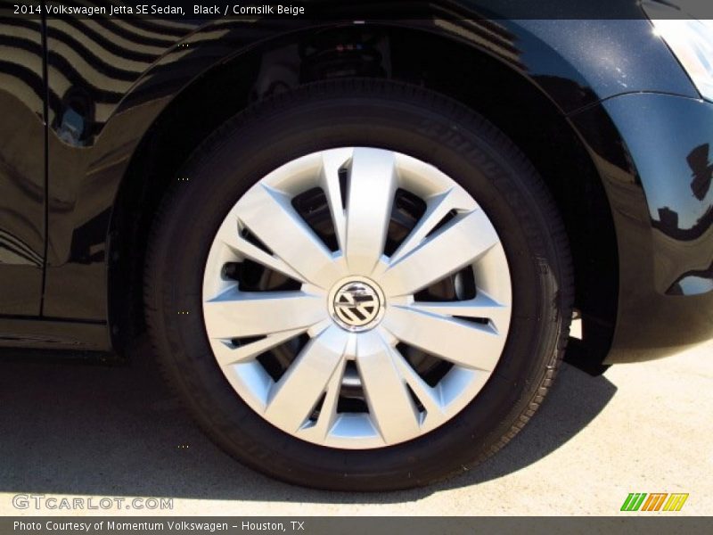 Black / Cornsilk Beige 2014 Volkswagen Jetta SE Sedan