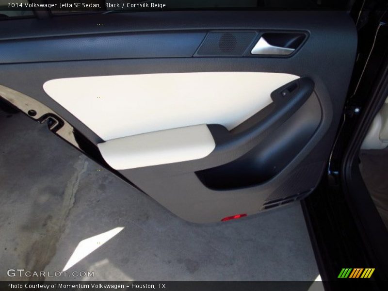 Black / Cornsilk Beige 2014 Volkswagen Jetta SE Sedan