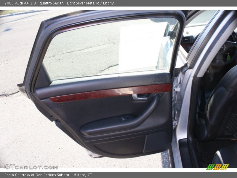 Light Silver Metallic / Ebony 2005 Audi A4 1.8T quattro Sedan