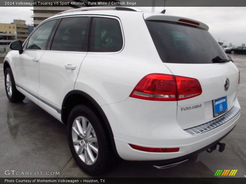 Pure White / Cornsilk Beige 2014 Volkswagen Touareg V6 Sport 4Motion
