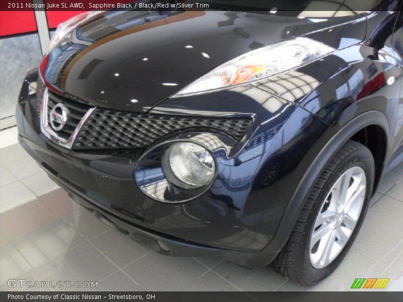 Sapphire Black / Black/Red w/Silver Trim 2011 Nissan Juke SL AWD