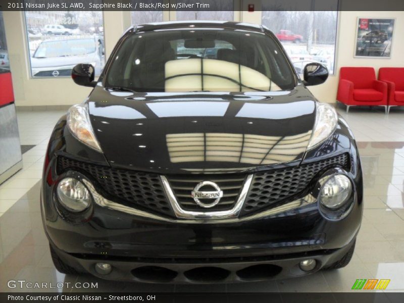 Sapphire Black / Black/Red w/Silver Trim 2011 Nissan Juke SL AWD