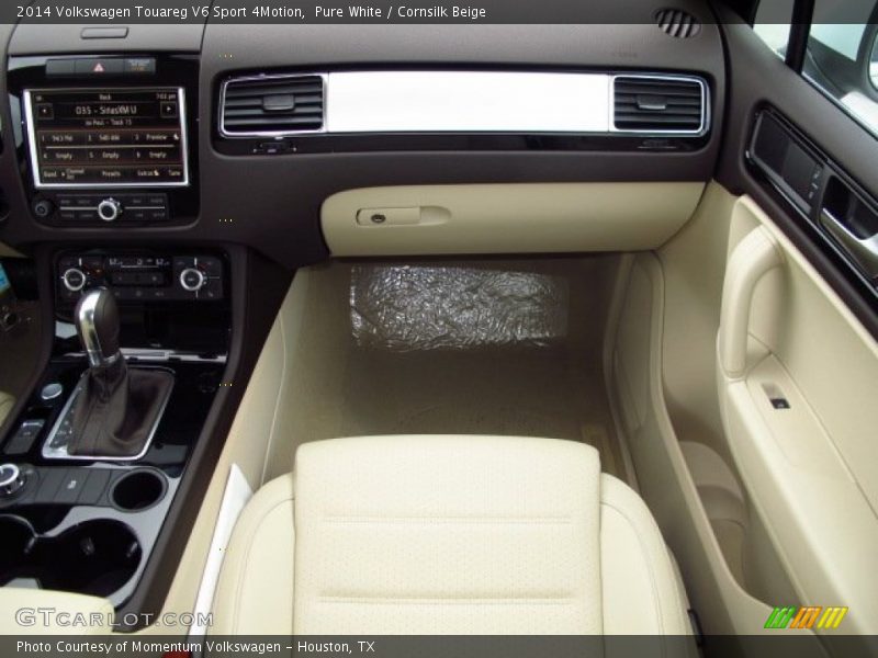 Pure White / Cornsilk Beige 2014 Volkswagen Touareg V6 Sport 4Motion