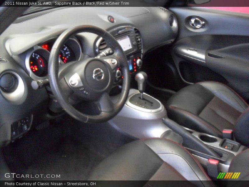 Sapphire Black / Black/Red w/Silver Trim 2011 Nissan Juke SL AWD