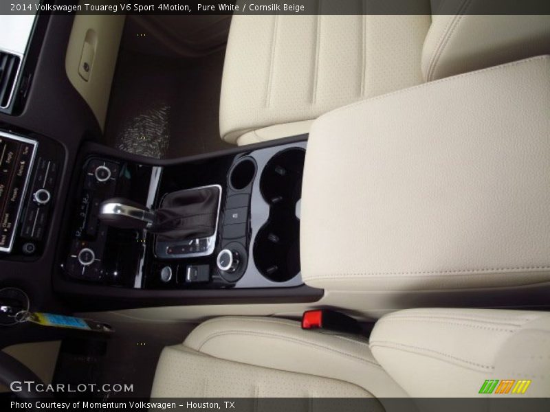 Pure White / Cornsilk Beige 2014 Volkswagen Touareg V6 Sport 4Motion