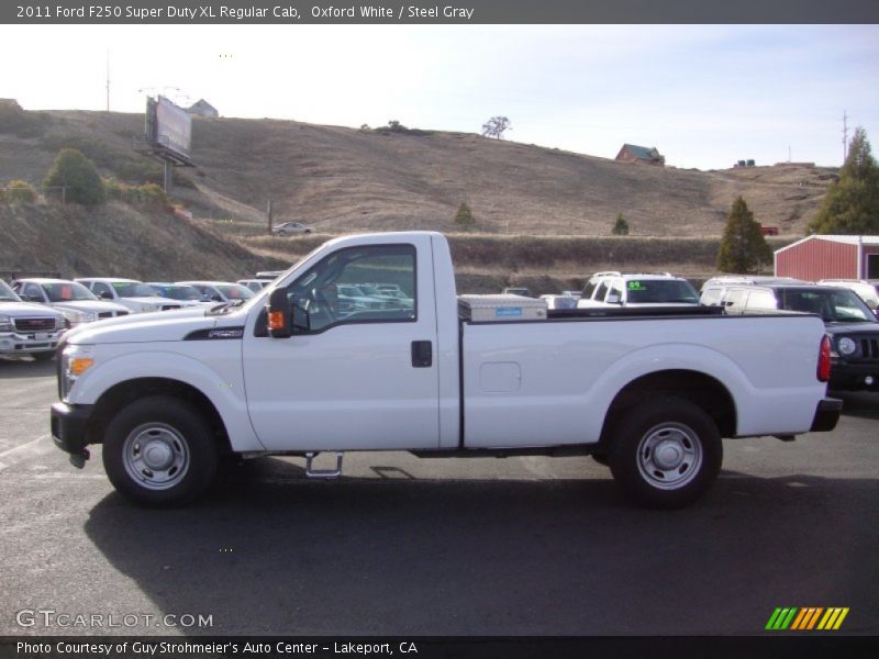 Oxford White / Steel Gray 2011 Ford F250 Super Duty XL Regular Cab