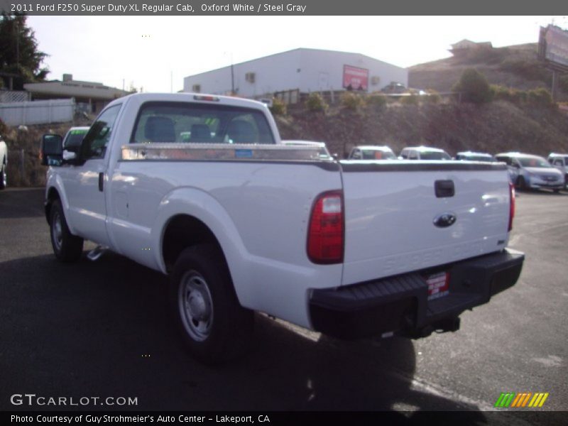 Oxford White / Steel Gray 2011 Ford F250 Super Duty XL Regular Cab