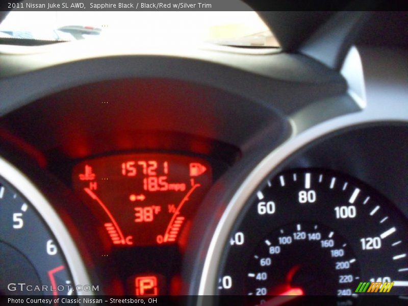 Sapphire Black / Black/Red w/Silver Trim 2011 Nissan Juke SL AWD
