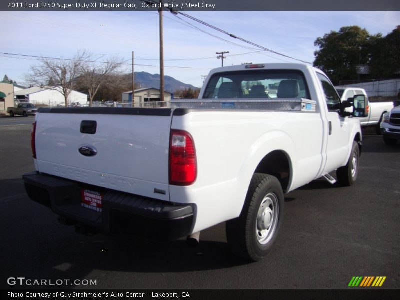 Oxford White / Steel Gray 2011 Ford F250 Super Duty XL Regular Cab
