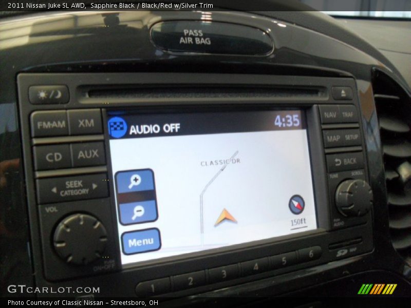 Sapphire Black / Black/Red w/Silver Trim 2011 Nissan Juke SL AWD