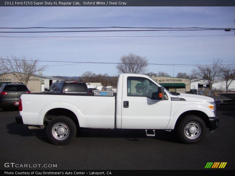 Oxford White / Steel Gray 2011 Ford F250 Super Duty XL Regular Cab