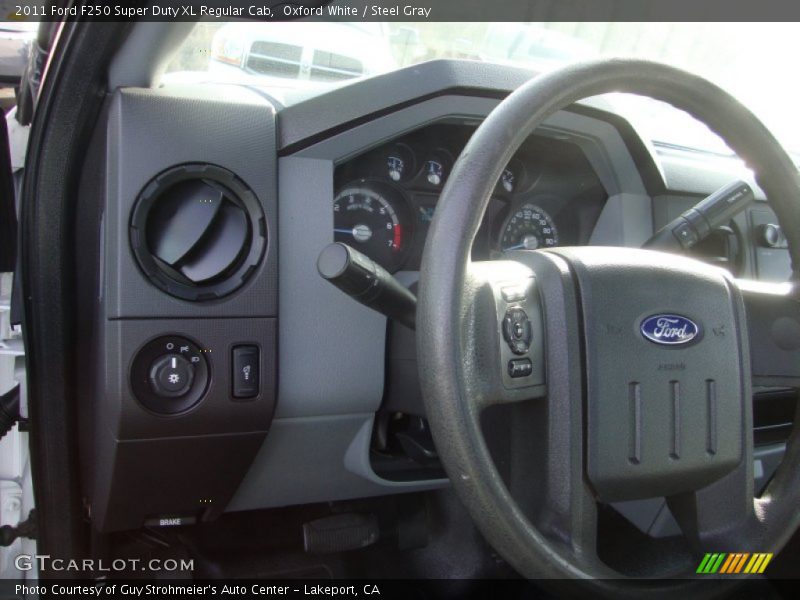Oxford White / Steel Gray 2011 Ford F250 Super Duty XL Regular Cab