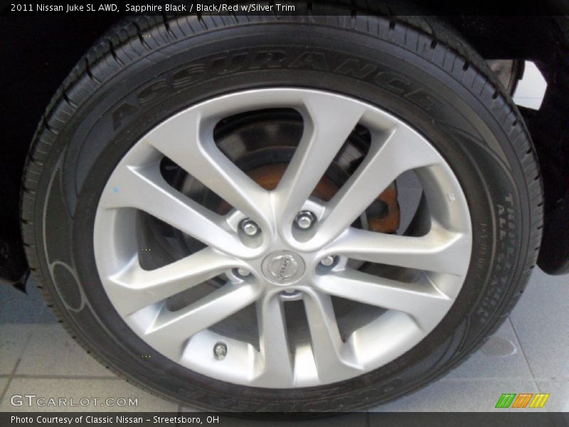 Sapphire Black / Black/Red w/Silver Trim 2011 Nissan Juke SL AWD
