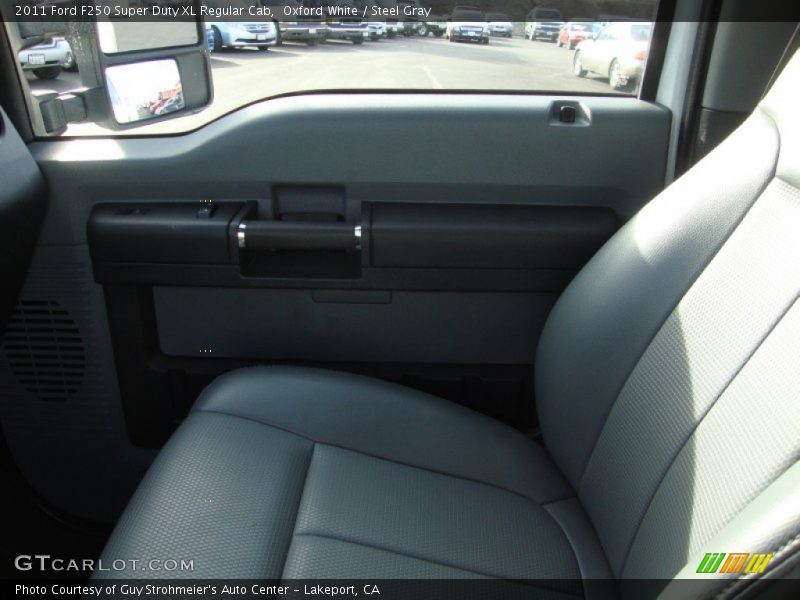 Oxford White / Steel Gray 2011 Ford F250 Super Duty XL Regular Cab