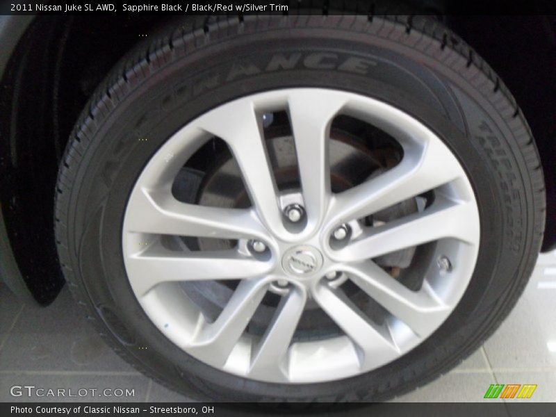 Sapphire Black / Black/Red w/Silver Trim 2011 Nissan Juke SL AWD