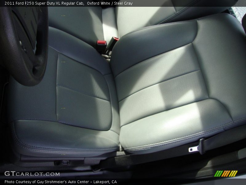 Oxford White / Steel Gray 2011 Ford F250 Super Duty XL Regular Cab