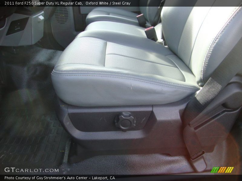 Oxford White / Steel Gray 2011 Ford F250 Super Duty XL Regular Cab