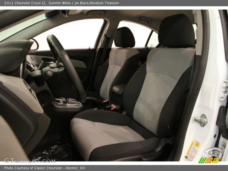 Summit White / Jet Black/Medium Titanium 2011 Chevrolet Cruze LS
