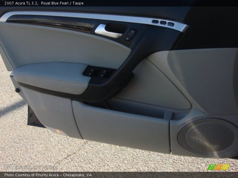 Royal Blue Pearl / Taupe 2007 Acura TL 3.2