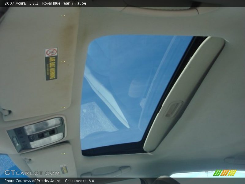 Royal Blue Pearl / Taupe 2007 Acura TL 3.2