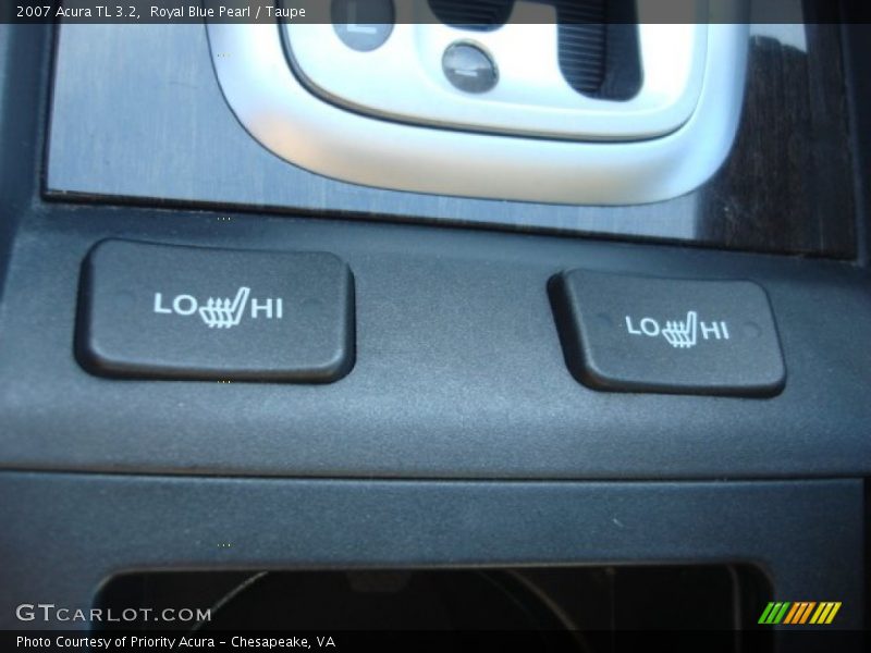 Royal Blue Pearl / Taupe 2007 Acura TL 3.2