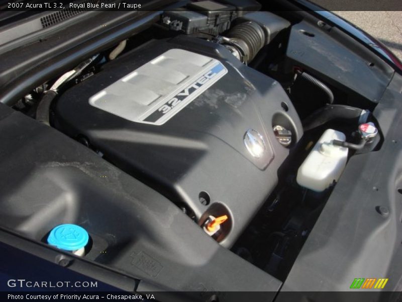 Royal Blue Pearl / Taupe 2007 Acura TL 3.2