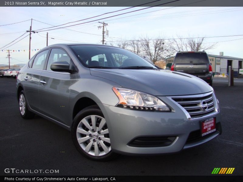 Magnetic Gray Metallic / Charcoal 2013 Nissan Sentra SV