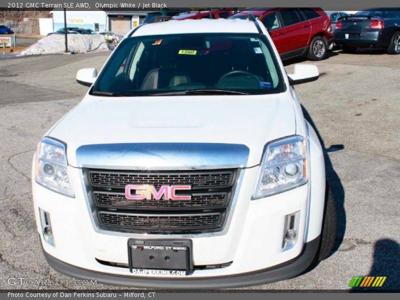 Olympic White / Jet Black 2012 GMC Terrain SLE AWD
