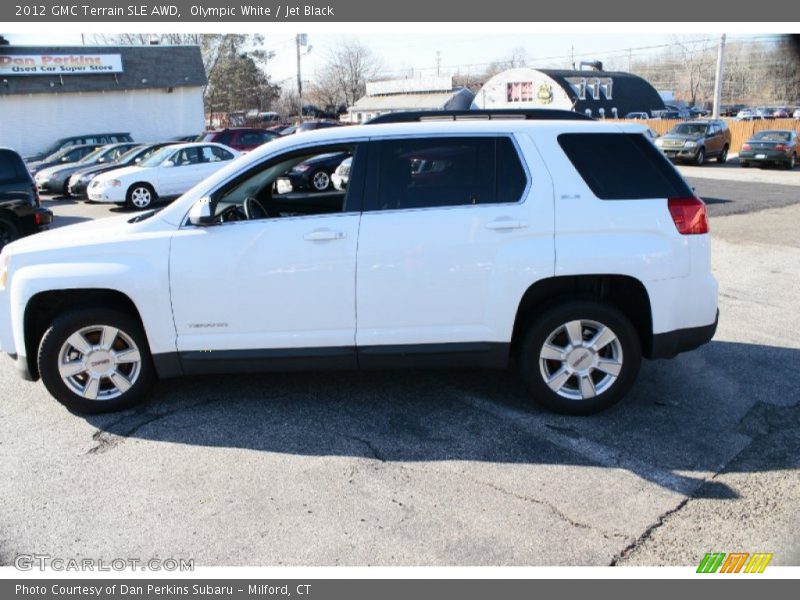 Olympic White / Jet Black 2012 GMC Terrain SLE AWD