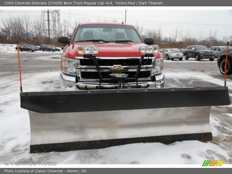 Victory Red / Dark Titanium 2009 Chevrolet Silverado 2500HD Work Truck Regular Cab 4x4