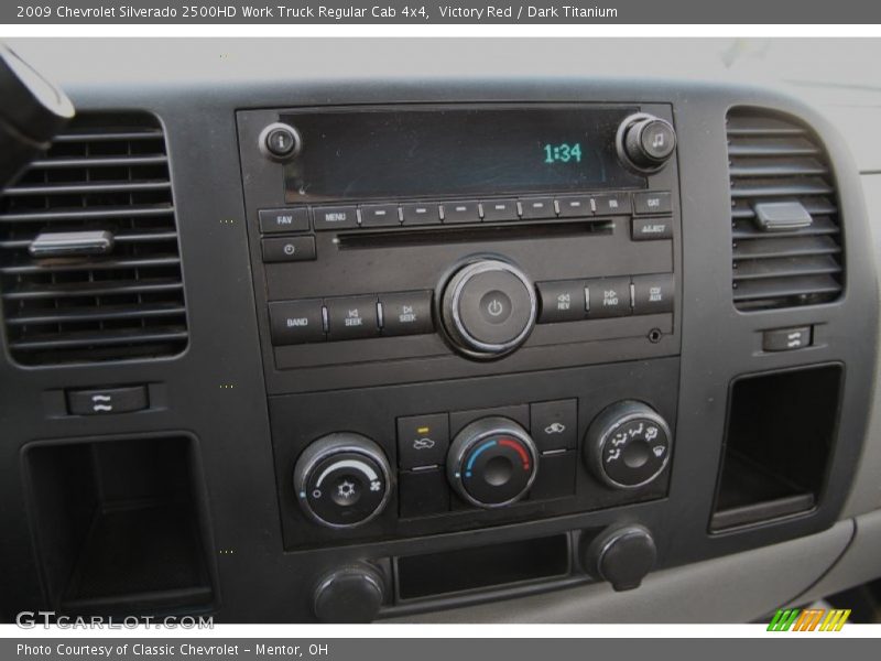 Victory Red / Dark Titanium 2009 Chevrolet Silverado 2500HD Work Truck Regular Cab 4x4