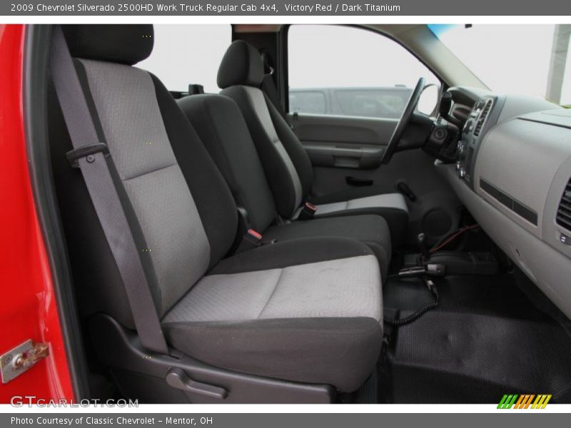 Victory Red / Dark Titanium 2009 Chevrolet Silverado 2500HD Work Truck Regular Cab 4x4