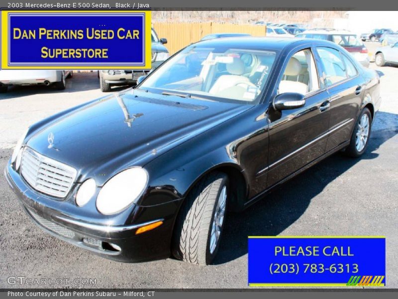 Black / Java 2003 Mercedes-Benz E 500 Sedan