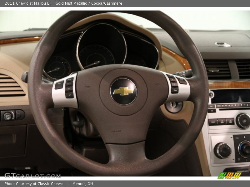 Gold Mist Metallic / Cocoa/Cashmere 2011 Chevrolet Malibu LT