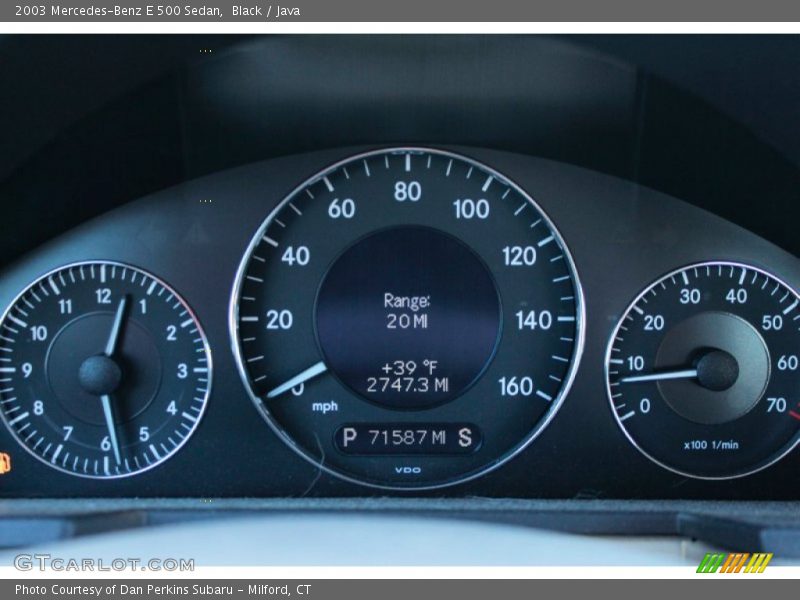 Black / Java 2003 Mercedes-Benz E 500 Sedan