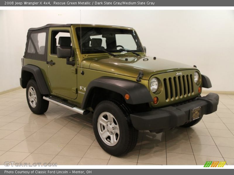 Rescue Green Metallic / Dark Slate Gray/Medium Slate Gray 2008 Jeep Wrangler X 4x4