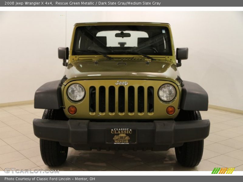 Rescue Green Metallic / Dark Slate Gray/Medium Slate Gray 2008 Jeep Wrangler X 4x4