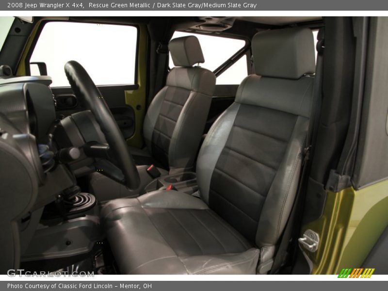 Rescue Green Metallic / Dark Slate Gray/Medium Slate Gray 2008 Jeep Wrangler X 4x4
