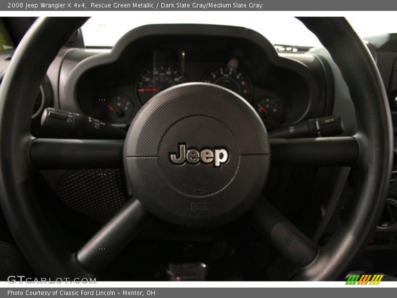 Rescue Green Metallic / Dark Slate Gray/Medium Slate Gray 2008 Jeep Wrangler X 4x4