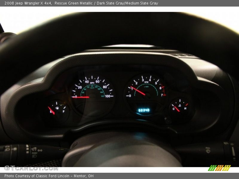 Rescue Green Metallic / Dark Slate Gray/Medium Slate Gray 2008 Jeep Wrangler X 4x4