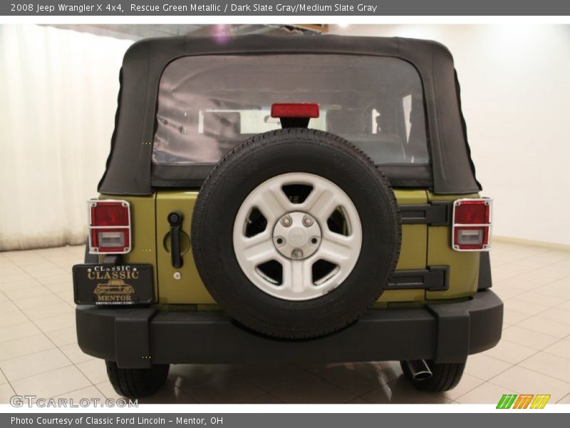 Rescue Green Metallic / Dark Slate Gray/Medium Slate Gray 2008 Jeep Wrangler X 4x4